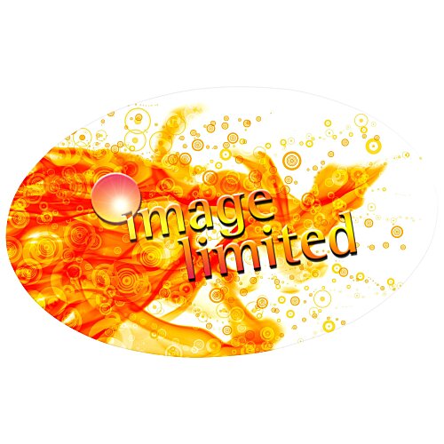 Full Color Name Badge - Oval - Magnet Main Image