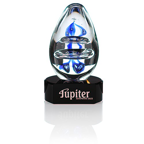 Atom Art Glass Award - Black Base Main Image