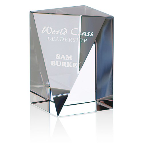 Skyline Sheared Crystal Tower Award - 2" Main Image