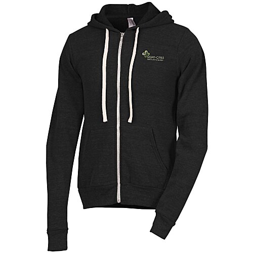 Bella+Canvas Tri-Blend Sponge Fleece Full-Zip Hoodie - Embroidered Main Image