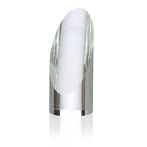Pinnacle Crystal Cylinder Award - 6" Main Image