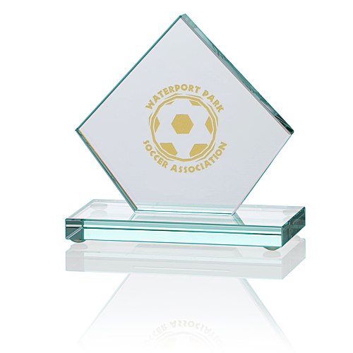 Diamond Jade Glass Award - 4" Main Image