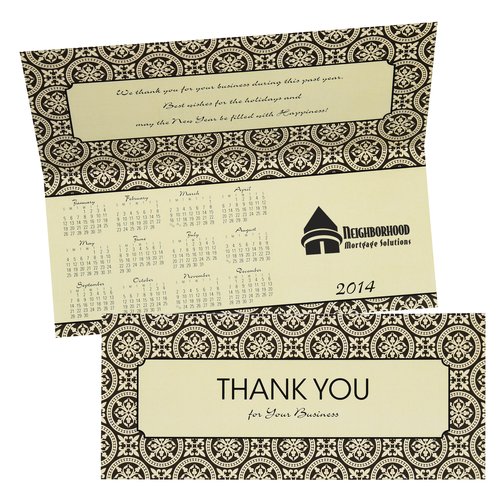 Greet n Keep Calendar Card - Holiday Thank You Main Image