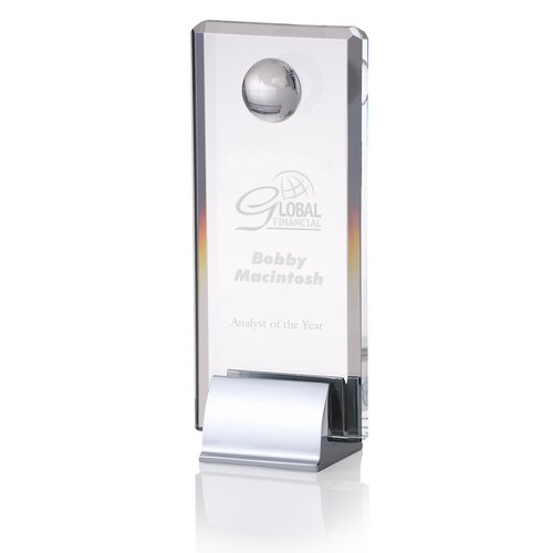 Talent Glass Award - Column w/Globe Main Image
