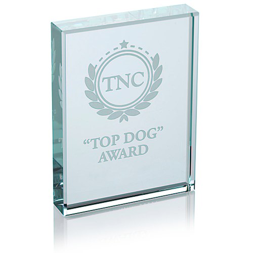 Jade Glass Paperweight - Vertical Main Image