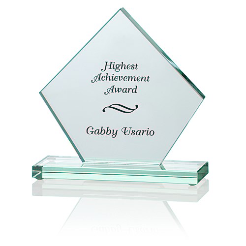 Diamond Jade Glass Award - 6" Main Image