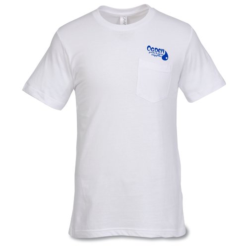 Canvas Jersey Pocket T-Shirt - White Main Image