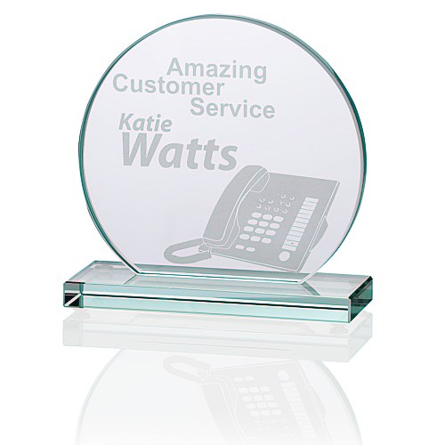 Orbit Jade Glass Award - 5" Main Image