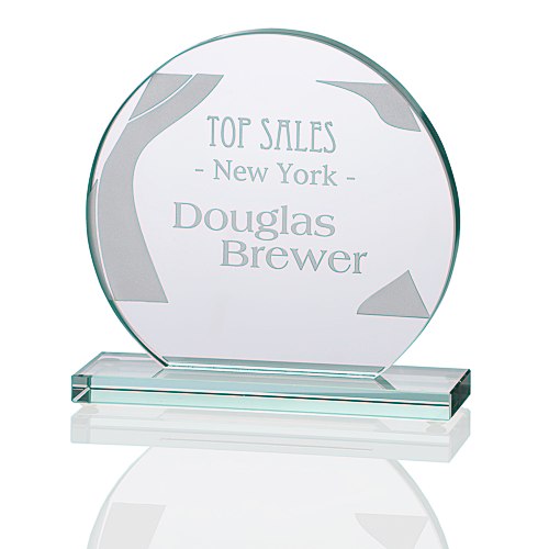 Orbit Jade Glass Award - 6" Main Image