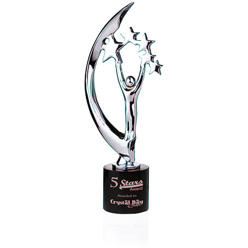 Masterpiece Cast Metal Achievement Award - 14" - Chrome Main Image