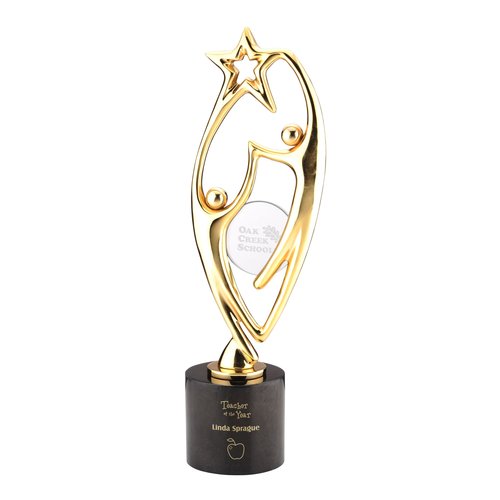 Applause Cast Metal Achievement Award - 14" - 24K Gold Main Image