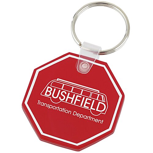 Stop Sign Soft Keychain - Translucent Main Image