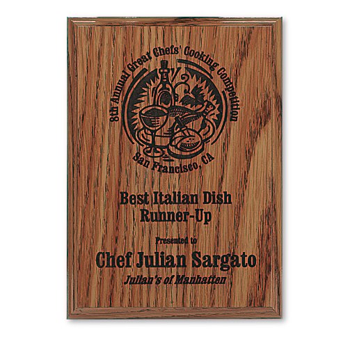 Simulated Oak Plaque - 7" Main Image