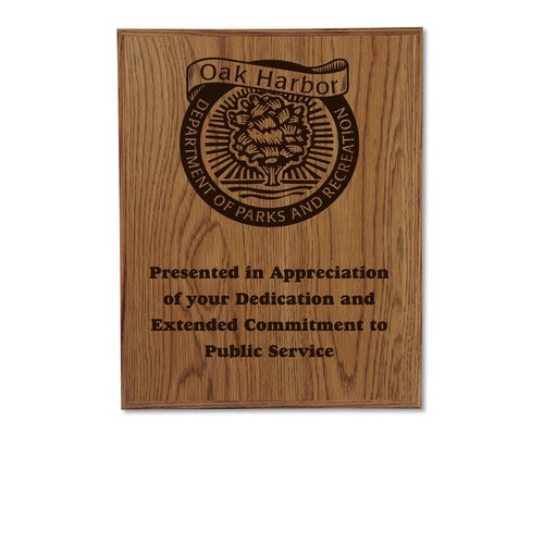 Simulated Oak Plaque - 15" Main Image