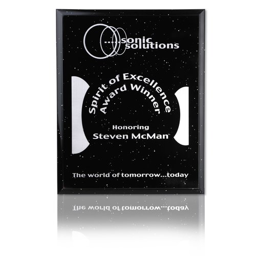 Black Cultured Granite Plaque - 12" Main Image