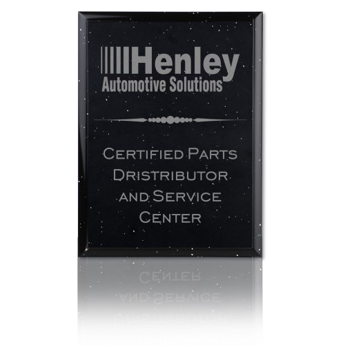 Black Cultured Granite Plaque - 15" Main Image
