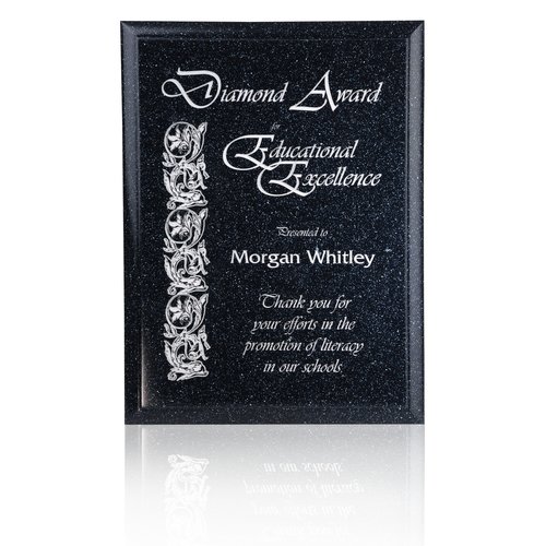 Sapphire Blue Cultured Granite Plaque - 12" Main Image