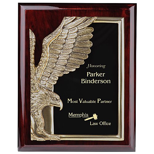 Majestic Eagle Plaque - 10" - Cherry Main Image
