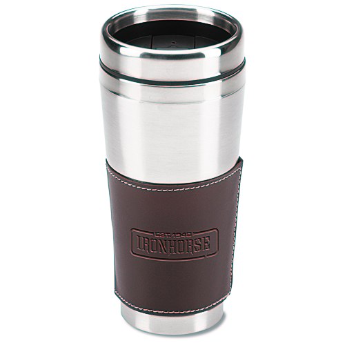 Cutter & Buck Leather Tumbler - 16 oz. Main Image