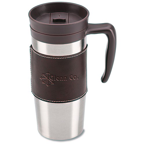 Cutter & Buck Leather Travel Mug - 14 oz. Main Image