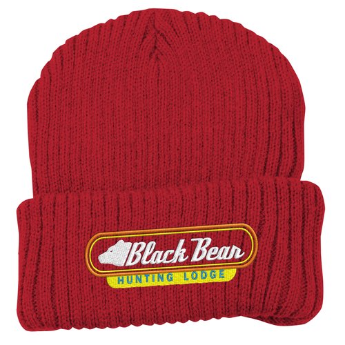 Rib Knit Beanie with Cuff Main Image