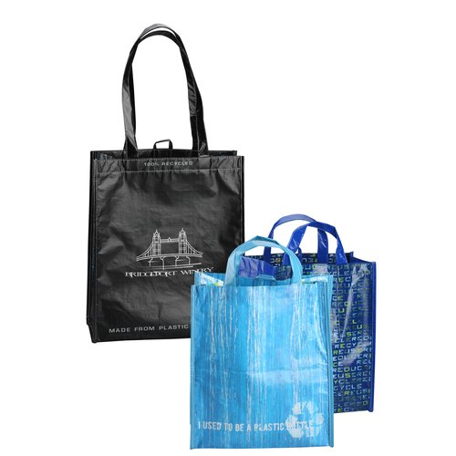 Laminated 100% Recycled Shopper Set-Closeout Main Image