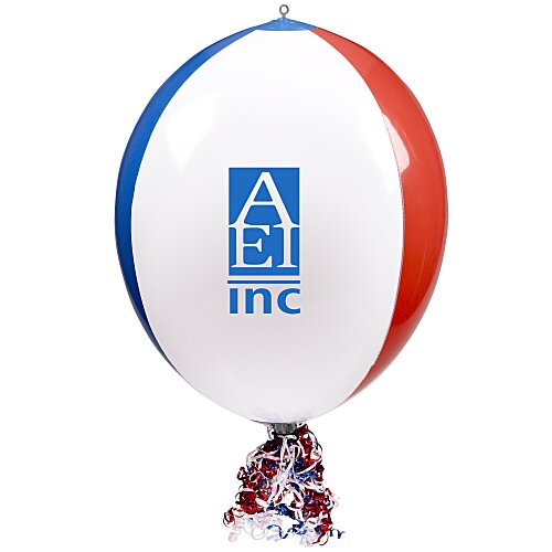 Vinyl Point of Purchase Balloon - Red/White/Blue Main Image