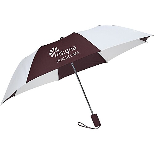 42-inch Folding Umbrella with Auto Open - Alternating - 42-inch Arc - 24 hr Main Image
