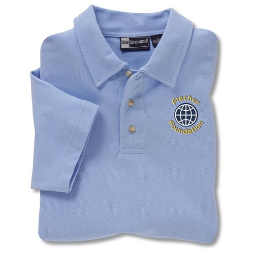 Easy-Care Superblend Pique w/ Stain Release - Men's-Closeout Main Image