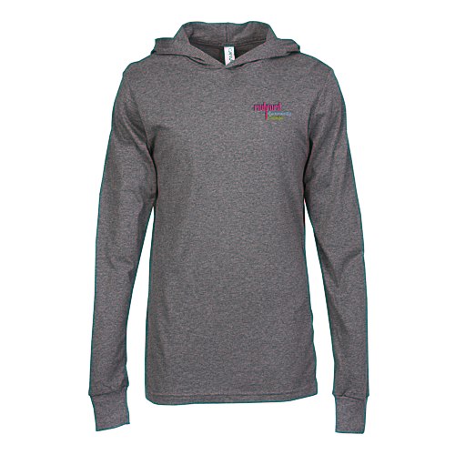 Bella+Canvas Unisex Long Sleeve Jersey Hoodie - Embroidered Main Image