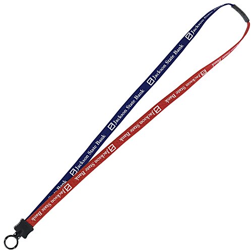 Two-Tone Cotton Lanyard - 5/8" - Plastic O-Ring - 24 hr Main Image