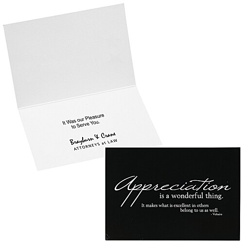 Appreciation Quote Note Card Main Image