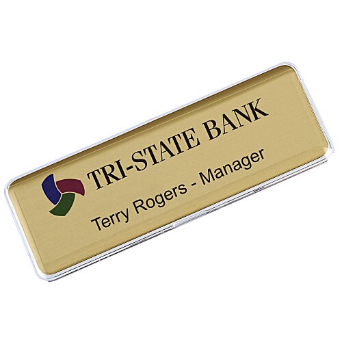 Click It Name Badge - 1" x 3" - Jeweler's Pinback Main Image