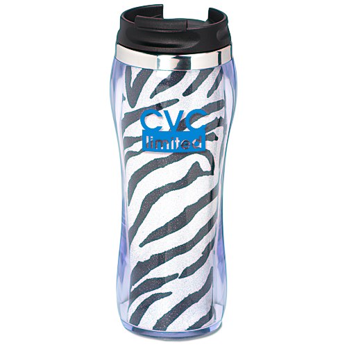 Hollywood Travel Tumbler - Zebra - 14 oz. Main Image