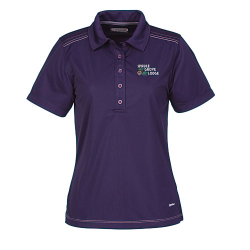Dunlay MicroPoly Textured Polo - Ladies' Main Image