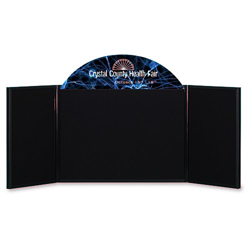 Briefcase Tabletop Display with Curved Header - 18" x 48" Main Image