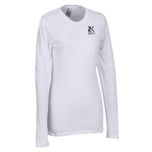 Next Level 3.8 oz. Long Sleeve Crew - Ladies' - Screen Main Image