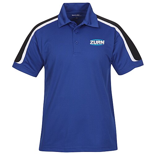 Tricolor Shoulder Accent Performance Polo - Men's Main Image