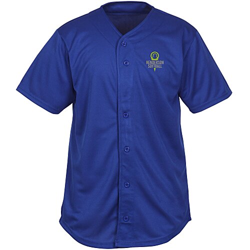Performance Tough Mesh Full Button Jersey - Screen Main Image