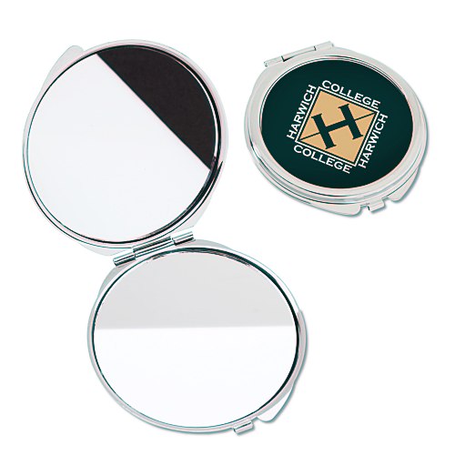 Round Metal Compact Mirror Main Image