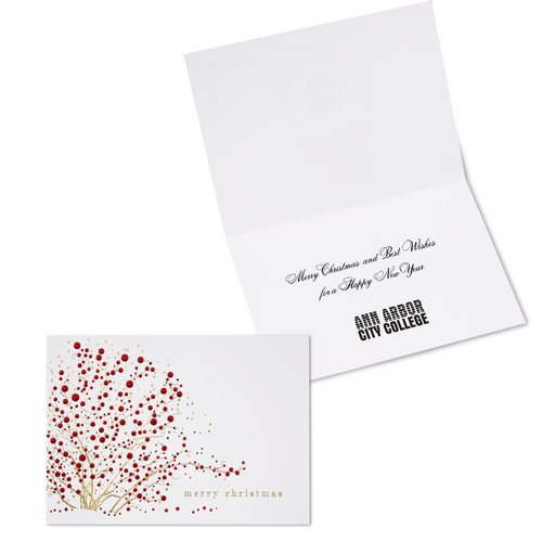 Red Berries Christmas Greeting Card Main Image