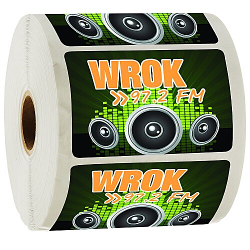 Full Color Sticker by the Roll - Rectangle - 2" x 3" Main Image