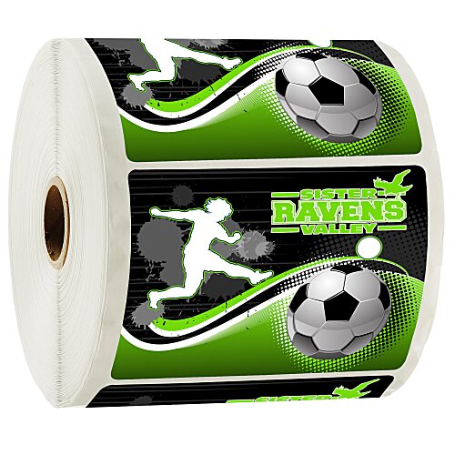 Full Color Sticker by the Roll - Rectangle - 3" x 4" Main Image