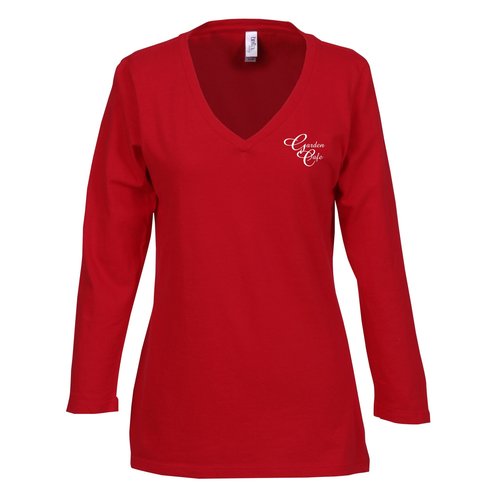 Bella Missy Fit 3/4 Sleeve V-Neck T-Shirt Main Image