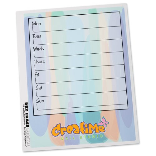 Removable Memo Board Sticker - Weekly - Watercolor Main Image