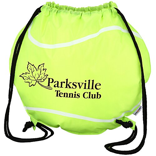 Game Time! Tennis Ball Drawstring Backpack - 24 hr Main Image