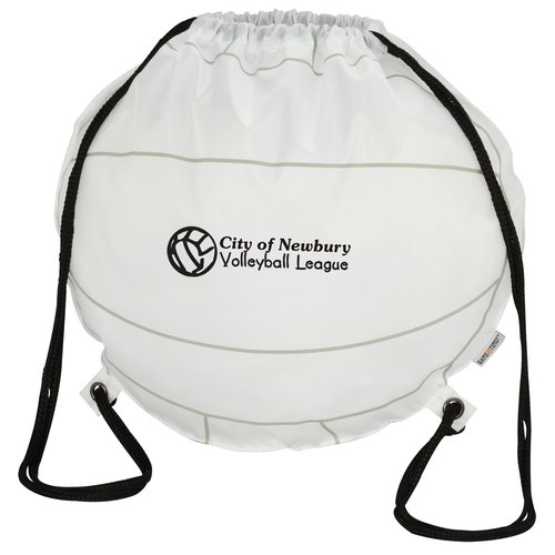 Game Time! Volleyball Drawstring Backpack - 24 hr Main Image