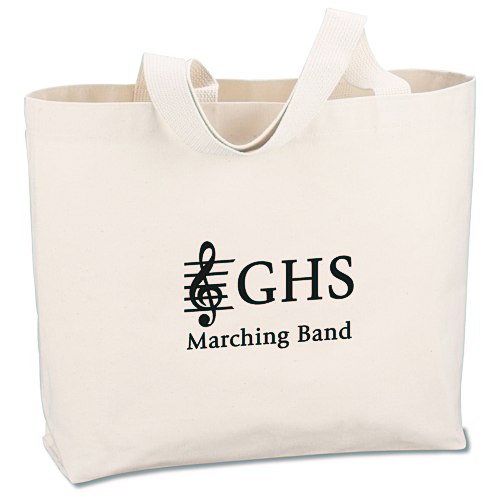 USA Made Bayside Jumbo Tote - Natural - Screen Main Image
