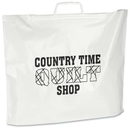 Rigid Snap Handle Plastic Bag - 14" x 17" Main Image