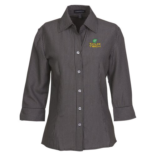Brewar EZ-Care Checkered 3/4 Sleeve Shirt - Ladies' Main Image
